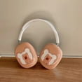 thumbnail image 3 of Brown Bear Lovely Cute Cartoon Protective Case for Apple for airpods Max Headphones Cover Anti-scratch Soft Accessories (Coffee bear), 3 of 7
