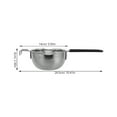 thumbnail image 2 of IFANLANDOR Pot à Fondre le Chocolat Fond Rond Acier Inoxydable 304 Double Chaudière pour Cuisson 1Pcs, 2 of 8