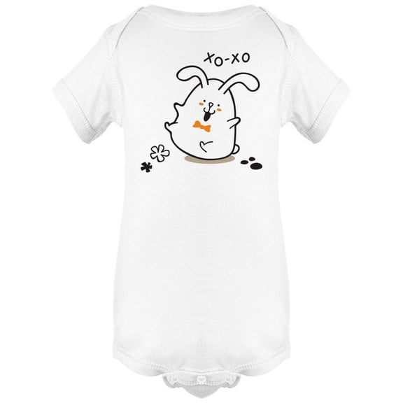 Cute Doodle Easter Bunny Bodysuit Infant -Image by Shutterstock,  Newborn