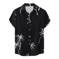 thumbnail image 2 of CALAFEBILA Hawaiian Shirt for Men Casual Button Down Tropical Print Short Sleeve Holiday Beach Shirts Loose Fit Summer Mens Tops, 2 of 9