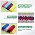 thumbnail image 2 of Uxcell 15 Yard 7.1 Inch Wide Elastic Lace Fabric Ribbon Stretchy Trim for DIY Handicrafts Dark Blue, 2 of 6