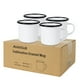 thumbnail image 4 of Taza esmaltada MAIKESUB de 12 oz con borde negro para acampar y viajar, 4 of 8