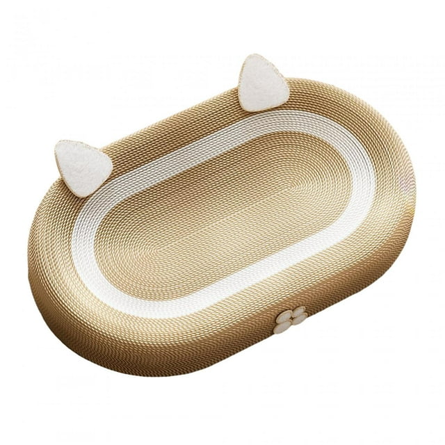 Rascador de sisal para gatos, rascador para gatos, Protector de muebles de juego, tablero rascador para gatos, almohadilla rascadora ovalada para