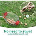 thumbnail image 2 of Nut Gatherer, Nut Picker Rolling Acorn Picker Upper,Adjustable Lightweight Outdoor Manual Tools,Collect Walnuts,Acorns,Hickory Nuts,Golf with 1.5Gallon(Large), 2 of 6