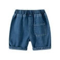 thumbnail image 3 of BULLPIANO 1-6Y Toddler Boys Girls Jean Short Kids Baby Denim Shorts Elastic Waist Fashion Short, 3 of 9