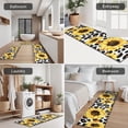 thumbnail image 5 of Leopard Sunflower Pattern Kitchen Rugs Sets Of 3,Kitchen Runner Rugs Non Skid Washable,Decorative Kitchen Floor Mats for Kitchen,Sink,Laundry,17"x30"+ 17"x47" + 17"x59", 5 of 6