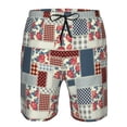 thumbnail image 4 of Naloa Patchwork In Country Style Men's Beach Shorts, Surfing shorts, Swim trunks, Quick Dry Swim Trunks for Surfing Beach Fun - Medium, 4 of 9