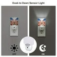 thumbnail image 3 of Fuzoiu Patriotic Butterfly Floral Print Dusk to Dawn LED Night Light with Light Sensor, Energy-Efficient Touch-Safe Night Lamp for Home, Office, and Kids' Rooms-US, 3 of 7