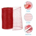 thumbnail image 5 of 1pcs Decorative Mesh, 5.9in x 10 Yard Mesh Ribbon Roll Foil Metallic for Christmas Tree Decoration, Red, 5 of 6