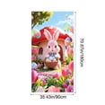 thumbnail image 3 of Easter Door Cover Curtain 35*72 in - Easter Pattern Door Decor, Versatile Wall Hanging for Easter Party, Home Living Room Bedroom Decor, Durable Easy Clean Easter Supplies, Holiday Easter Decor, 1pc, 3 of 6