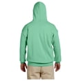 thumbnail image 4 of Gildan Mens Heavy Blend Hooded Sweatshirt, 2XL, Mint Green, 4 of 10