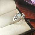 thumbnail image 2 of Gems N Jewels Pretty Ethiopian Opal Band Ring 925 Sterling Silver Jewelry, 2 of 3