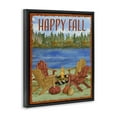 thumbnail image 4 of Stupell Industries Happy Fall Bonfire Holiday Painting Black Floater Framed Art Print Wall Art, 17 x 21, 4 of 10