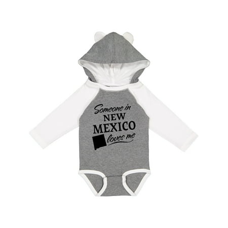 

Inktastic Someone in New Mexico Loves Me Gift Baby Boy or Baby Girl Long Sleeve Bodysuit