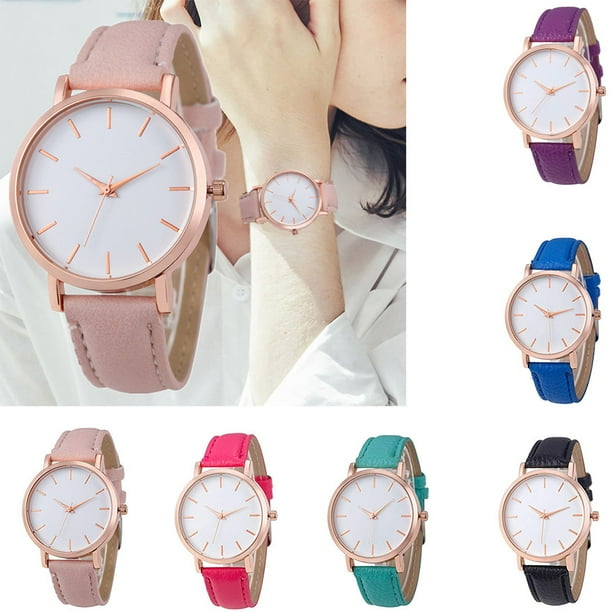 White colour watch for girls hot sale