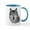White/Blue Inside, variant on CafePress - Gray Wolf Mug - 11 oz Ceramic Mug - Novelty Coffee Tea Cup