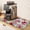 WhiteFloral, variant on Cute Brown Coffee Mat,Absorbent Hide Stain Dish drying Mat for Kitchen Counter ,Non-slip and Easy Clean Kitchen Countertop Protection Drying Mat,Coffee Bar Decor Fit Under Coffee Maker (12"x 18")