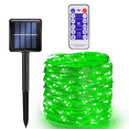 thumbnail image 1 of Cadena de luces de tubo solar 1PCS - 32 metros 300 luces [ocho funciones solares de alta potencia con control remoto] verde Vhermosa, 1 of 5