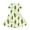 Cartoon Pickle Golf Pattern, variant on Elf Costume Print Soft Fabric Girls Short Sleeve Dress Personalized Comfortable Short Sleeve Long Dress 2-14 Years Old 1 pc