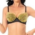 thumbnail image 3 of Abbraccia Rivet Corset Dance Costume Chic Push up Bra for Club Women Girls Performance L, 3 of 8