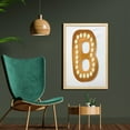 thumbnail image 2 of Christmas Alphabet Wall Art with Frame, Christmas Gingerbread Shaped as B Letter with Creamy Dots, Printed Fabric Poster for Bathroom Living Room, 23" x 35", Amber Cream and White, by Ambesonne, 2 of 2