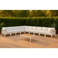 thumbnail image 2 of Meridian Furniture Nizuc White Outdoor Patio Modular Sectional, 2 of 9