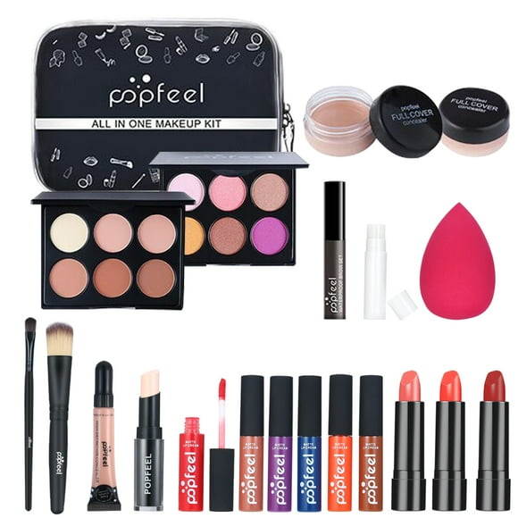 20pcs/set Makeup Kit Full Cosmetics Combination Eyeshadow Palette Concealer Lip Cream Make Up Tool Suit
