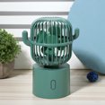 thumbnail image 3 of Fan Mini Desktop Cactus Small Fan USB Portable Electric Fan Box Fans Portable USB Rechargeable Desktop Electric Fan, 3 of 8