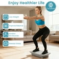 thumbnail image 4 of Gymax Vibration Plate Exercise Machine w/ Gravity Sensor Remote Control Bluetooth Grey, 4 of 10