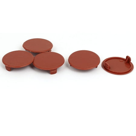 - 35mm Diameter Plastic Dust Proof Drilling Hole Plugs Lids Screw Covers 5pcs