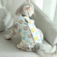 thumbnail image 2 of Xingjin Kitten Abdominal Recovery Clothes Suit Cat, E Collar Alternative Skin Anti Licking Pajama Sets for Cats and Dogs Post Surgery Comfort Style,Green,S, 2 of 7