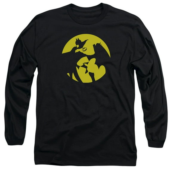 Dco/Batman Spotlight Long Sleeve Adult 18/1 T-ShirtBlack