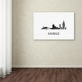 thumbnail image 4 of Trademark Fine Art 'Mobile Alabama Skyline WB-BW' Canvas Art by Marlene Watson, 4 of 4