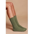 thumbnail image 3 of Cottonique Elastic-Free Organic Cotton Elite Socks (2 pairs /pack | Size: L | Color: Melange Green ), 3 of 4