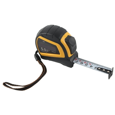 

Steel Ruler Steel Tape Woodworking Tool High Accuracy Good Toughness 1mm Accuracy 16.4ftx0.7in For Construction Engineering