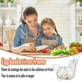 thumbnail image 4 of Silicone Food Storage Bags,Kitchen Organization Chicken Egg Holder Chicken Shaped Rack Decorative Wire Basket Wire Egg Basket Ruit Snack Basket For Kitchen Or Living Room Organization And Storage, 4 of 9