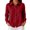 Wine #74, variant on WULMLEO Waffle Knit Button Down Shirts for Women Casual Oversized Long Sleeve Collared Sweater Dressy Blouse Fall Tops Purple 2XL