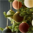 thumbnail image 6 of FlareFable 3" Velvet Christmas Tree Balls Hanging, Luxurious Flocked Real Touch Christmas Tree Balls Decoration, Christmas Ball Bauble Ornaments, Perfect Gift for Home Decor & Christmas Decoration, 6 of 9
