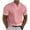 Pink, variant on Viikei 2025 Summer Mens Tops Short Sleeve Mens Tops Clearance under $5 Men Casual Solid with Pockets Sports Short-sleeved V-neck Fitness Training Clothes T-Shirt Top