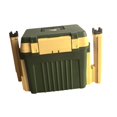 thumbnail image 4 of Caja aparejos pesca con divisor extraíble, organizador cómodo para equipo pesca, con soporte para cañas, ideal para picnic, camping y kayak. verde, 4 of 8
