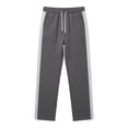 thumbnail image 2 of Guluxicc Men's Athletic Pants with Pockets Elastic Waist Drawstring Loose Long Straight Leg Workout Trousers for Everyday Running Outfits, 2 of 9