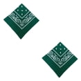 thumbnail image 3 of Sonducket Pañuelo de anacardo unisex Pañuelo cuadrado elegante Paisley Diadema con patrón Pañuelo Accesorios de flores Regalos Verde oscuro Verde oscuro 2piezas Sonducket CBP265227, 3 of 5