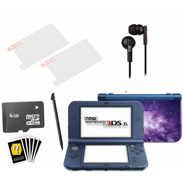 Nintendo 3DS XL Galaxy with Earbuds and Screen Protector -