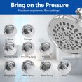 thumbnail image 6 of Double Shower Head for Couple, High Pressure High Pressure Dual Showerhead Combo, Adjustable Height Shower Rod with Hook, 10-Setting Handheld Shower Head, 9-Setting Handheld Shower Head, Chrome, 6 of 9