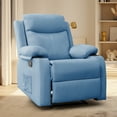 thumbnail image 1 of Korser Manual Small Recliner Chair for Small Spaces for Living Room,Blue, 1 of 6