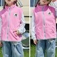 thumbnail image 5 of Favoffer Fall Unisex Kids' Reversible Fleece Vest Zip-Up Sleeveless 2-Way Wear Warm Coat Winter Boys Girls Jacket Clothes Kid to Teen 3-15Y, 5 of 6