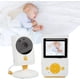 thumbnail image 1 of Monitor para bebés de 2,4 pulgadas con cámara Pantalla LCD Visión nocturna Teléfono inalámbrico para bebés 2,4G Control de voz Audio unidireccional para cuidado infantil(US), 1 of 5