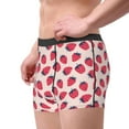 thumbnail image 3 of Wukai Strawberry Print Men’s Underwear Breathable Boxer Briefs,&nbsp;Moisture Wicking & Breathable-, 3 of 7