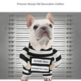 thumbnail image 6 of Funny Prisoner Costume for Dogs, Striped Pet Outfit with Arms, Soft and Comfortable Dog Halloween Costume Suit, 6 of 6