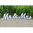 thumbnail image 3 of MR & MRS plaque en Bois PVC Mots Signe Mariage Juste Marié Décoration Maison Cadeau (Blanc), 3 of 4